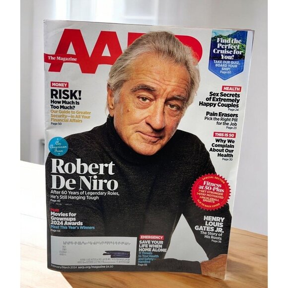 AARP Magazine February March 2024 Robert DeNiro Henry Lewis Gates Jr Pickleball - Picture 1 of 7